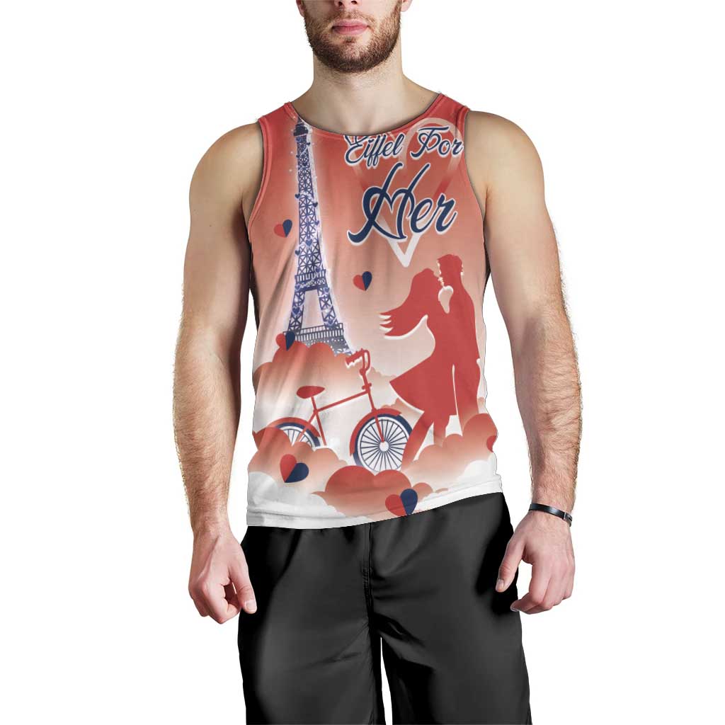 Personalized France Men Tank Top Eiffel For Her - Wonder Print Shop
