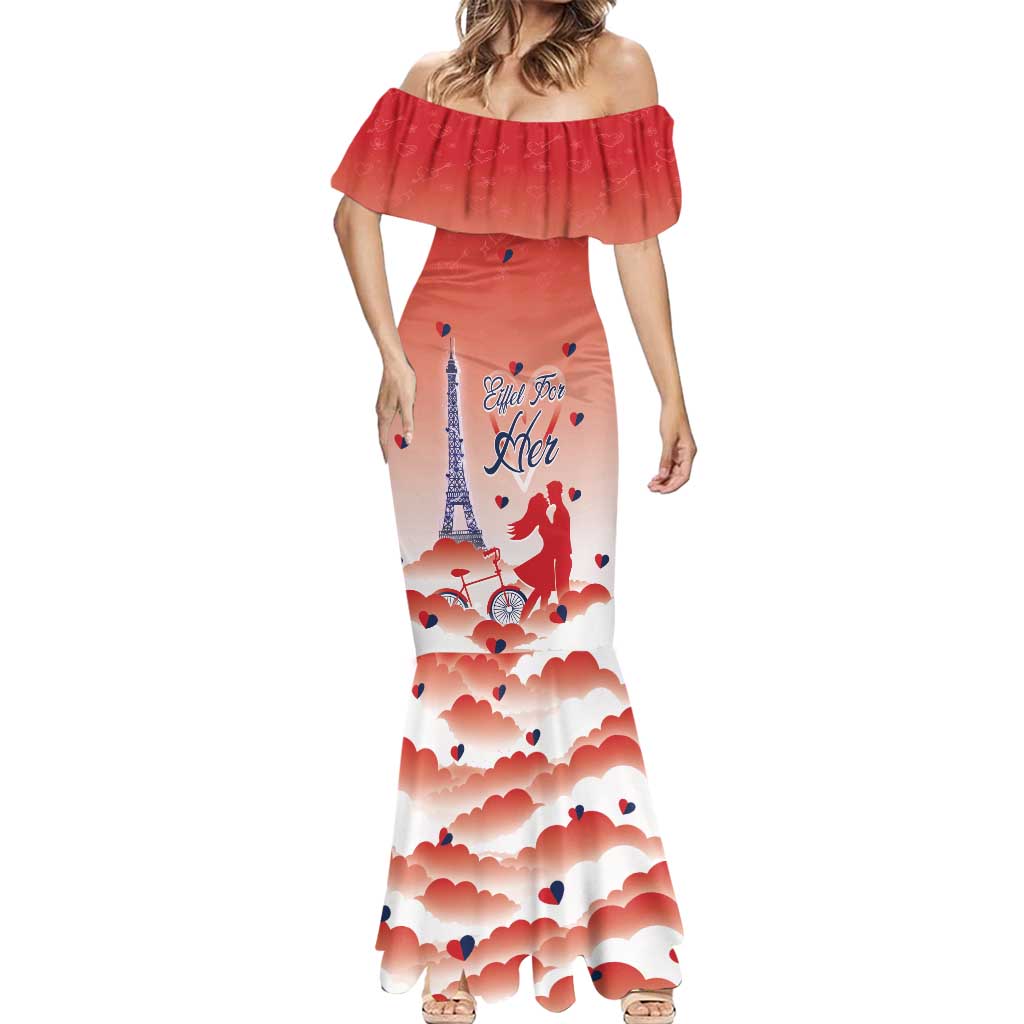 Personalized France Mermaid Dress Eiffel For Her - Wonder Print Shop