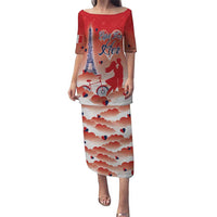 Personalized France Puletasi Eiffel For Her - Wonder Print Shop