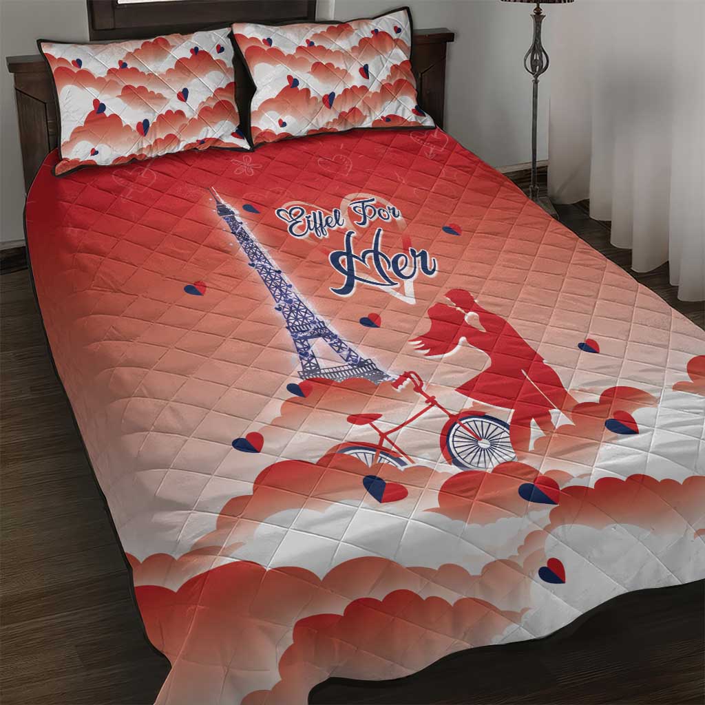 France Quilt Bed Set Eiffel For Her - Wonder Print Shop