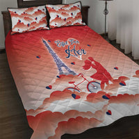 France Quilt Bed Set Eiffel For Her - Wonder Print Shop