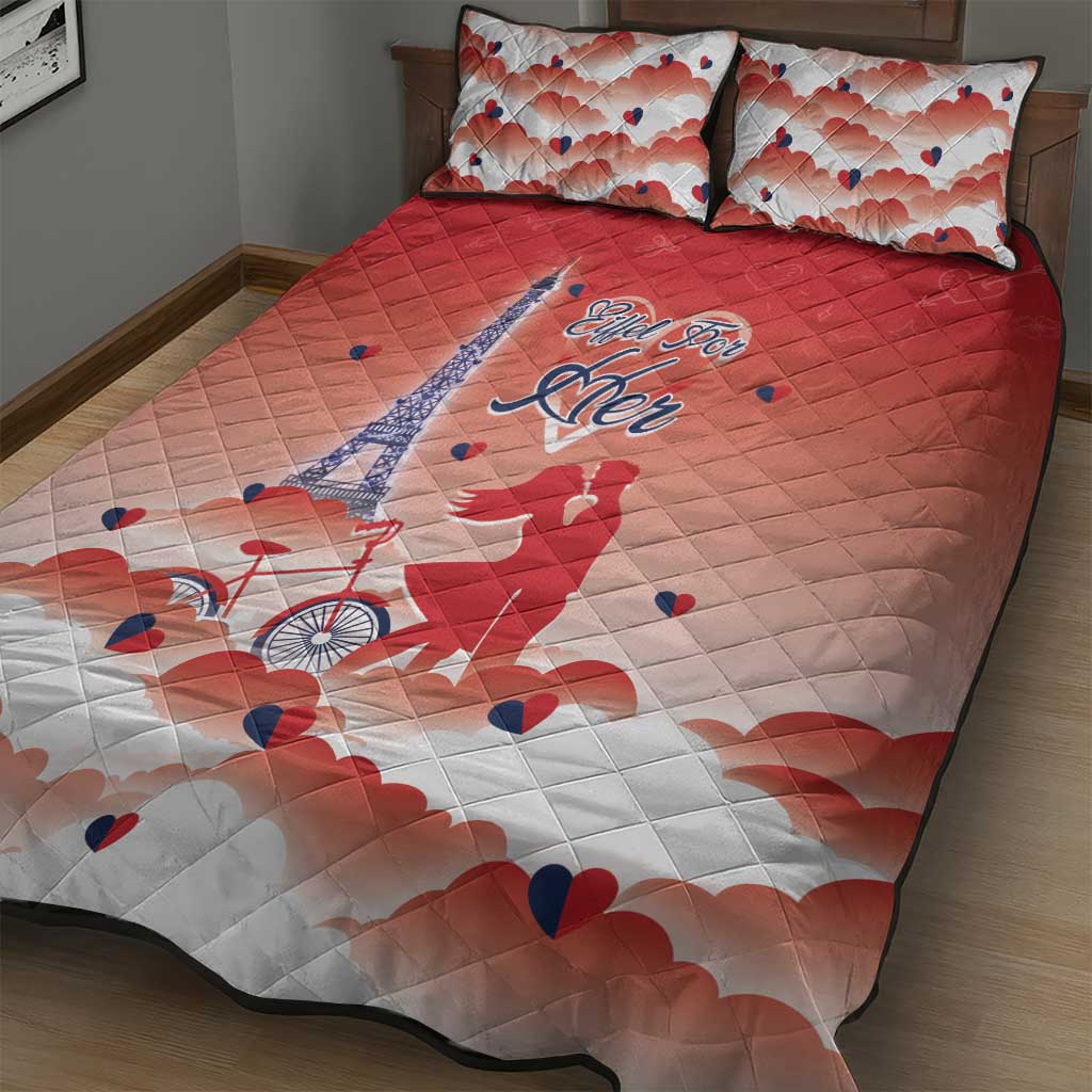 France Quilt Bed Set Eiffel For Her - Wonder Print Shop