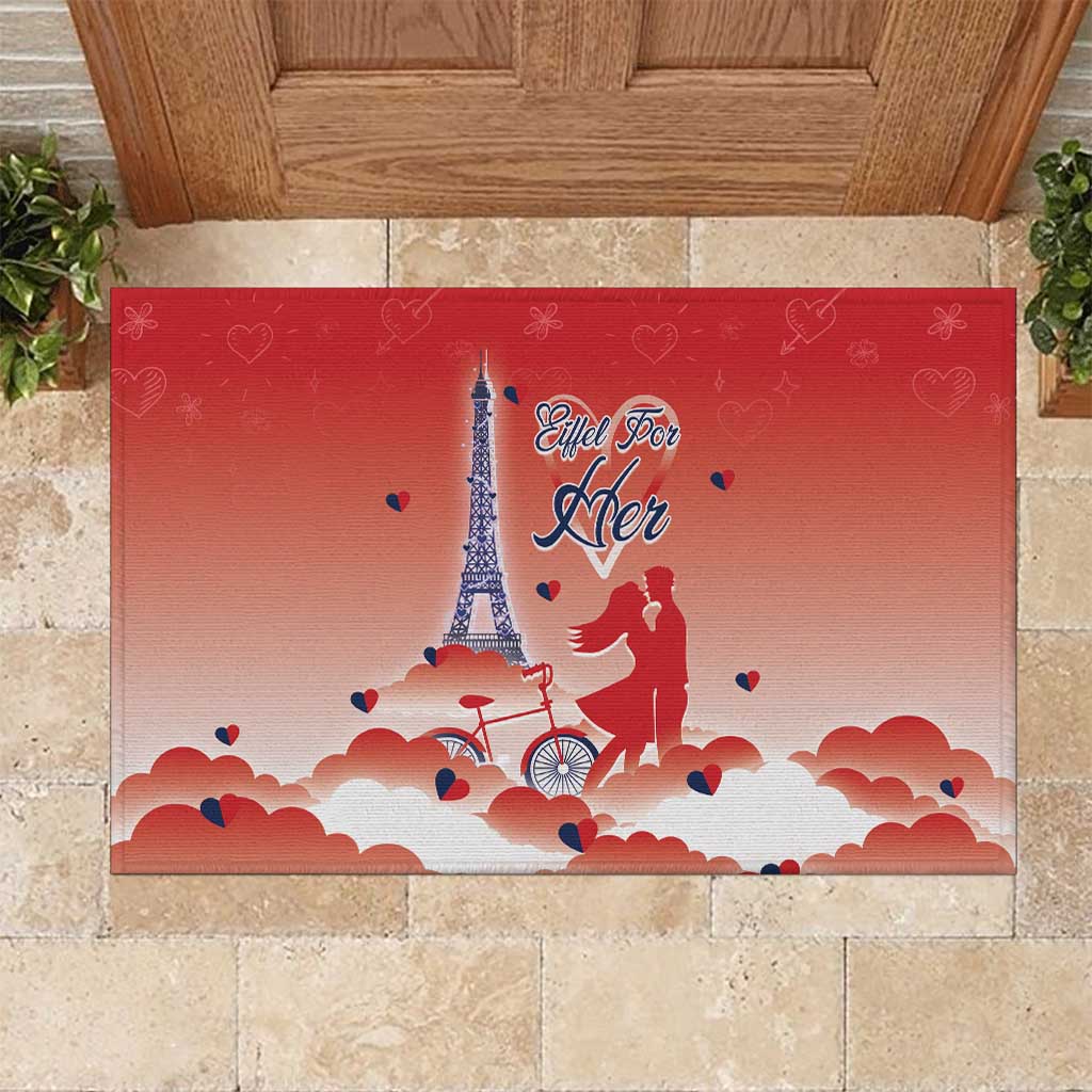 France Rubber Doormat Eiffel For Her - Wonder Print Shop