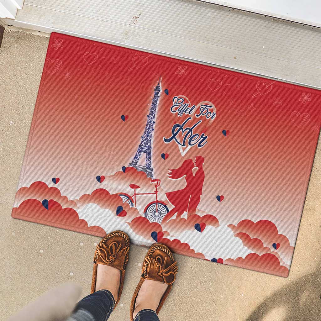 France Rubber Doormat Eiffel For Her - Wonder Print Shop