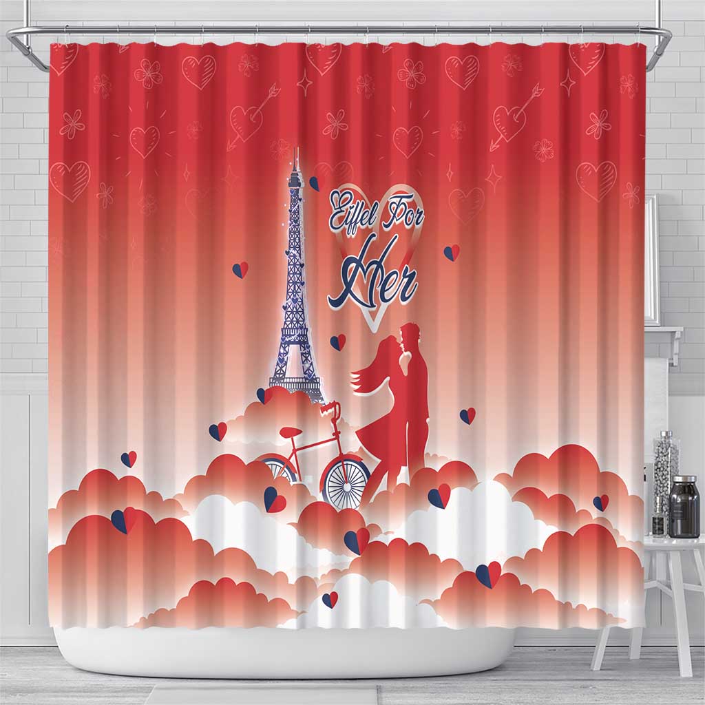 France Shower Curtain Eiffel For Her - Wonder Print Shop