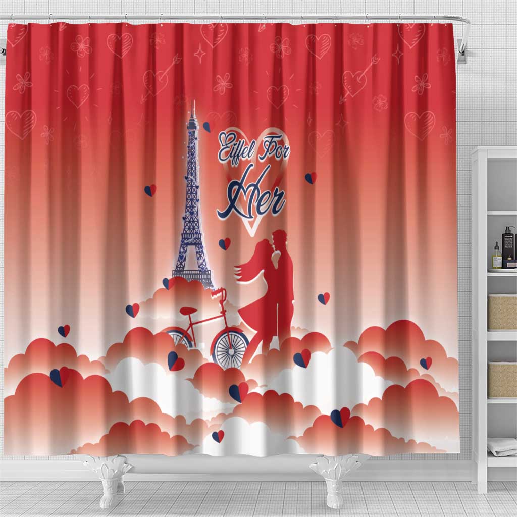 France Shower Curtain Eiffel For Her - Wonder Print Shop