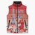 Personalized France Sleeveless Puffer Jacket Eiffel For Her - Wonder Print Shop