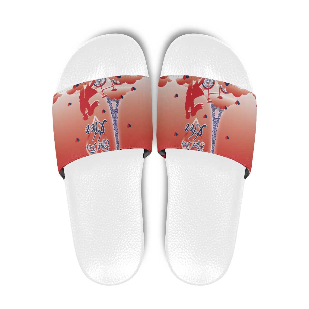 France Slide Sandals Eiffel For Her - Wonder Print Shop