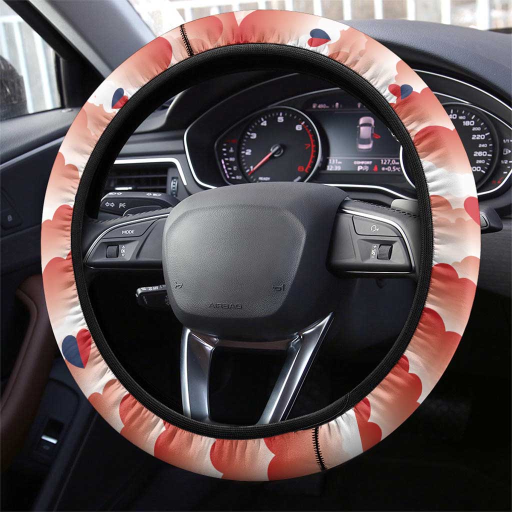 France Steering Wheel Cover Eiffel For Her - Wonder Print Shop