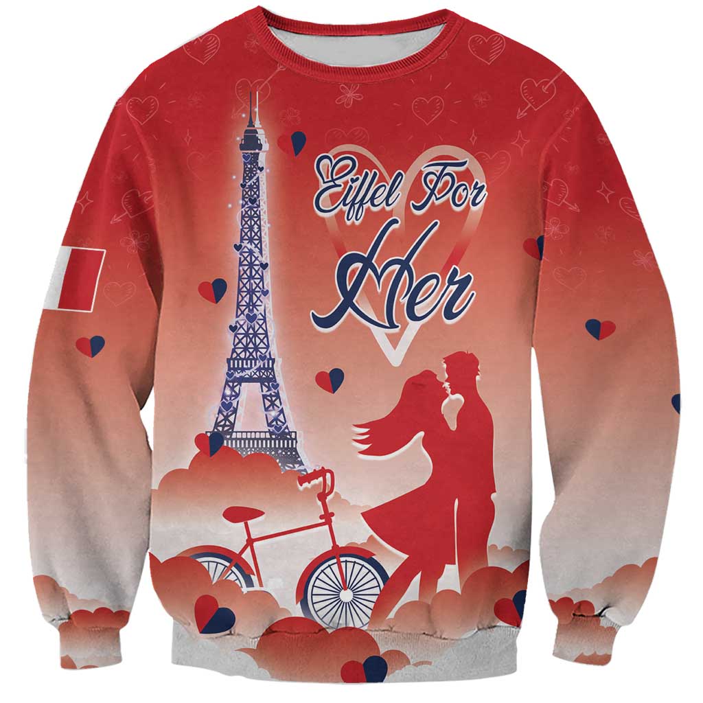 Personalized France Sweatshirt Eiffel For Her - Wonder Print Shop