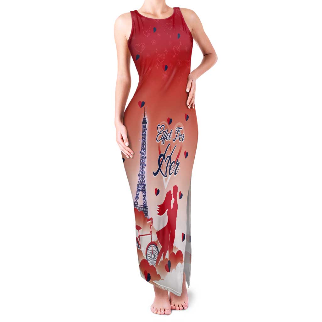 Personalized France Tank Maxi Dress Eiffel For Her - Wonder Print Shop