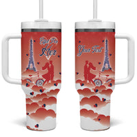 Personalized France Tumbler With Handle Eiffel For Her - Wonder Print Shop