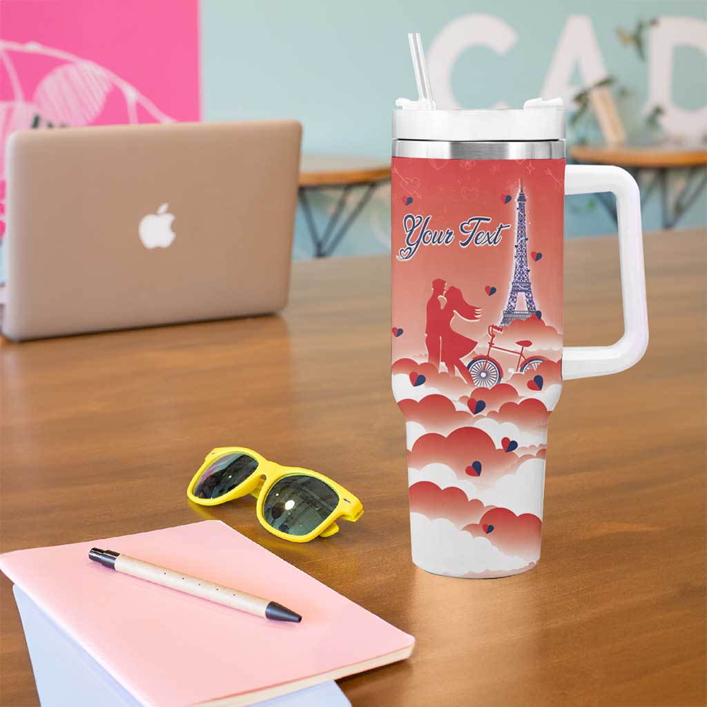 Personalized France Tumbler With Handle Eiffel For Her - Wonder Print Shop