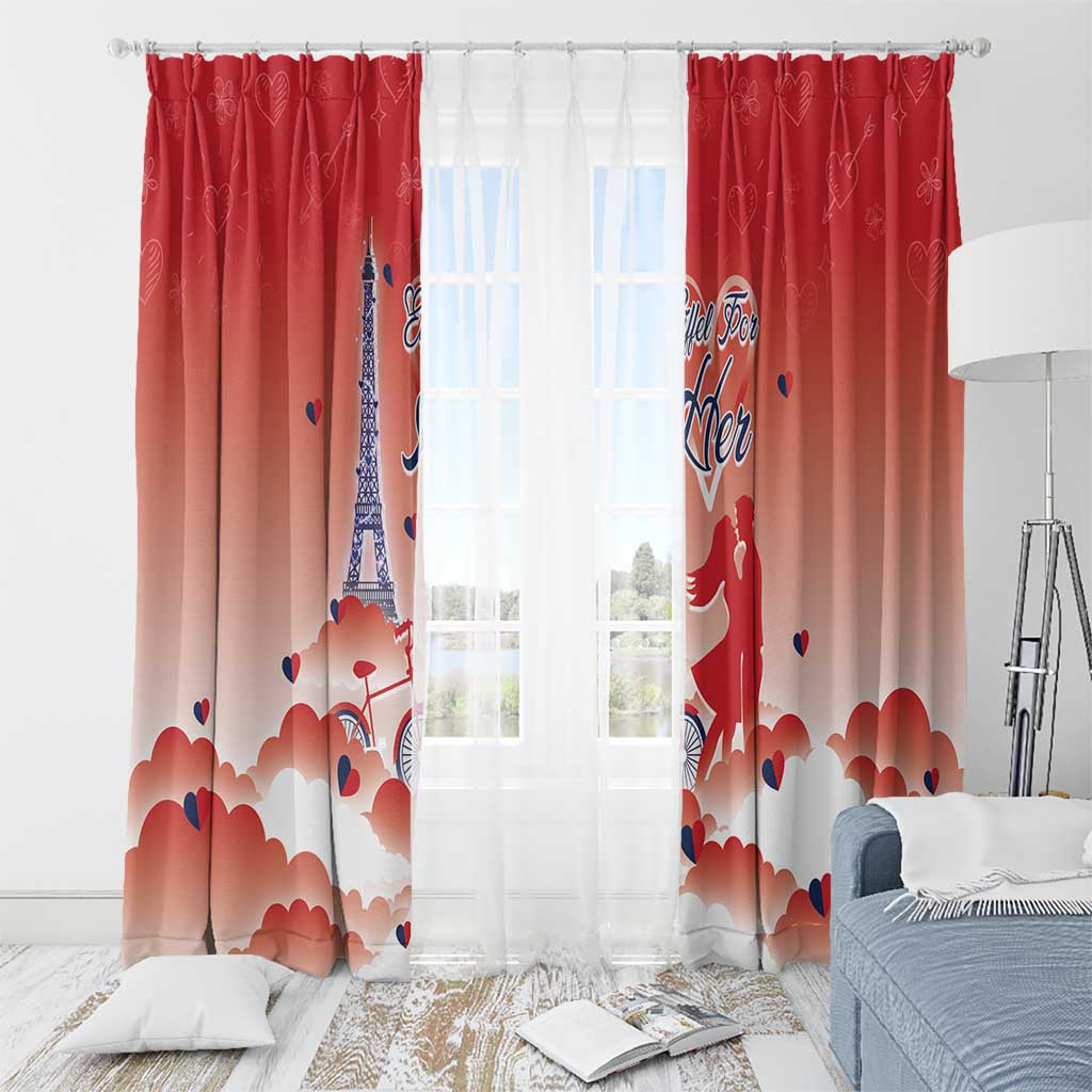 France Window Curtain Eiffel For Her - Wonder Print Shop