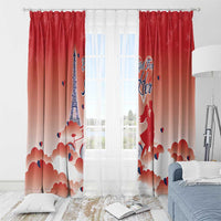 France Window Curtain Eiffel For Her - Wonder Print Shop