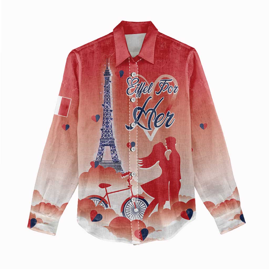Personalized France Women Casual Shirt Eiffel For Her - Wonder Print Shop