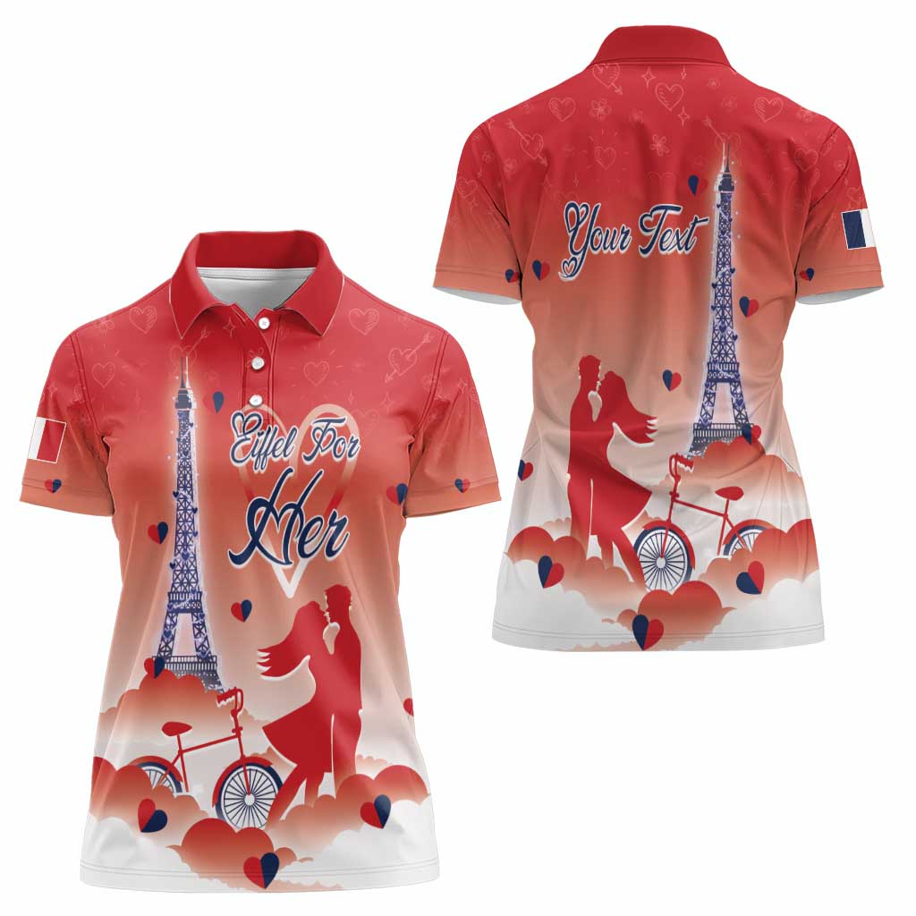 Personalized France Women Polo Shirt Eiffel For Her - Wonder Print Shop