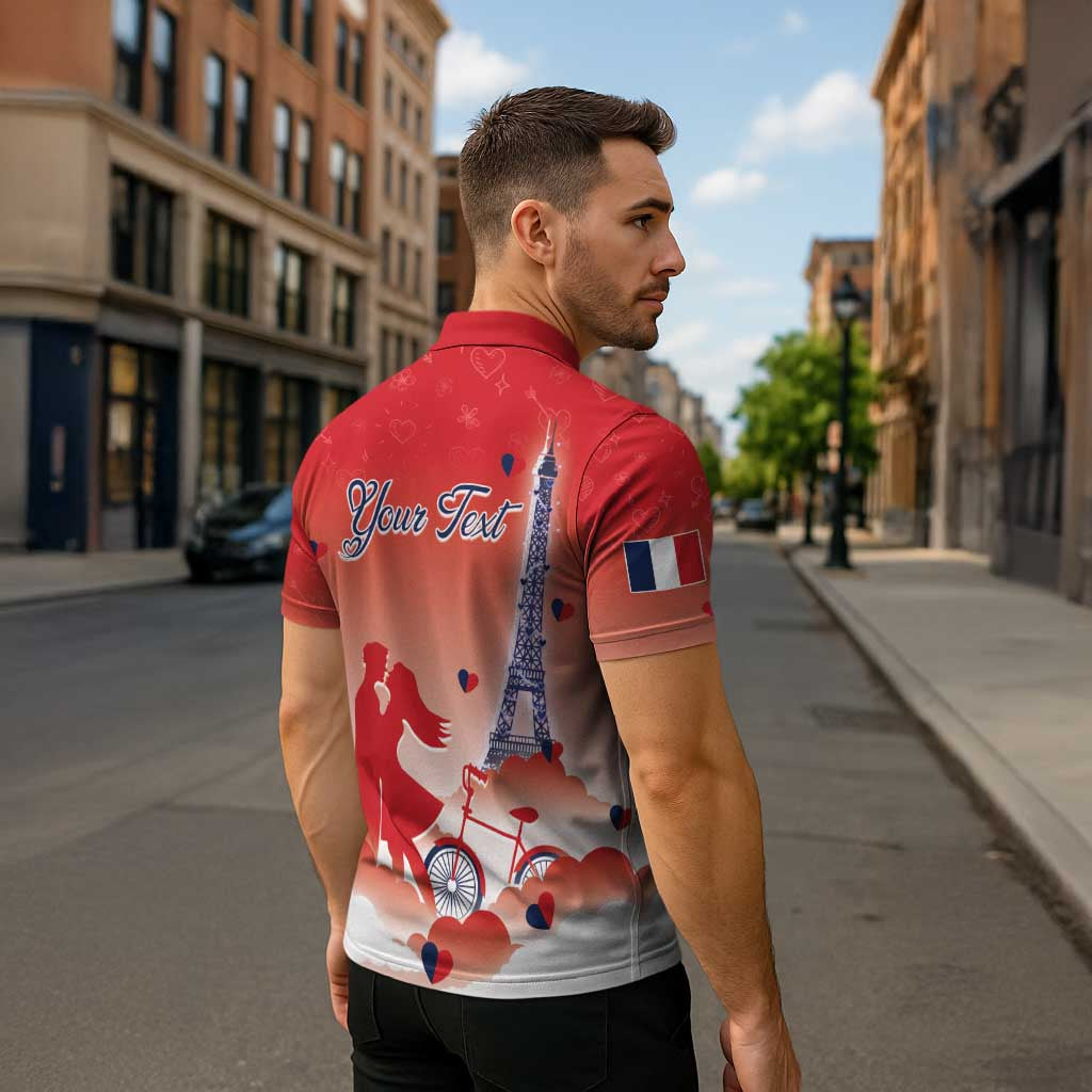 Personalized France Zipper Polo Shirt Eiffel For Her - Wonder Print Shop