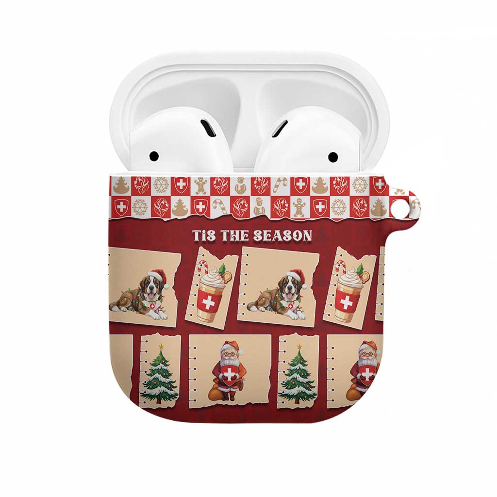 Switzerland Christmas AirPods Case Tis The Season - Wonder Print Shop