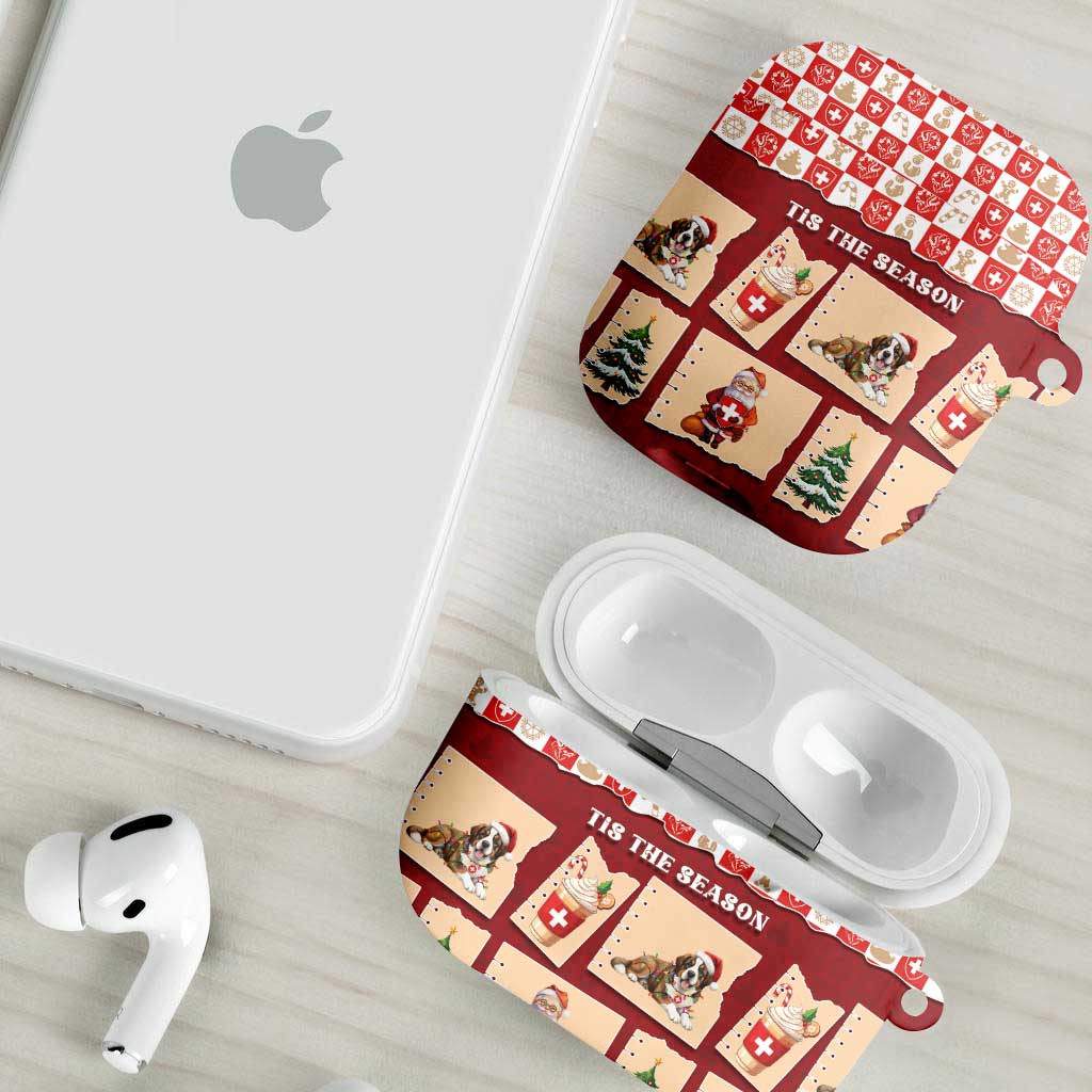 Switzerland Christmas AirPods Case Tis The Season - Wonder Print Shop