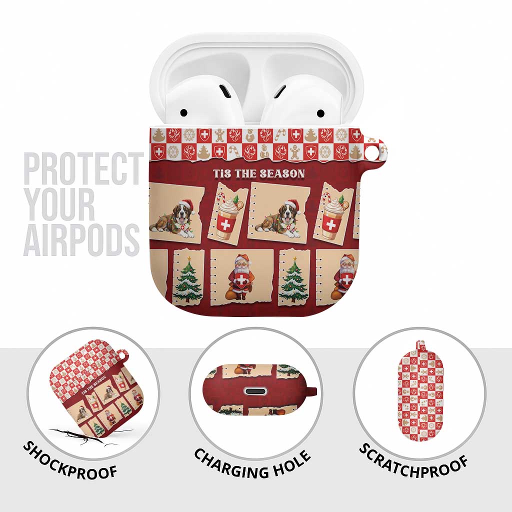 Switzerland Christmas AirPods Case Tis The Season - Wonder Print Shop