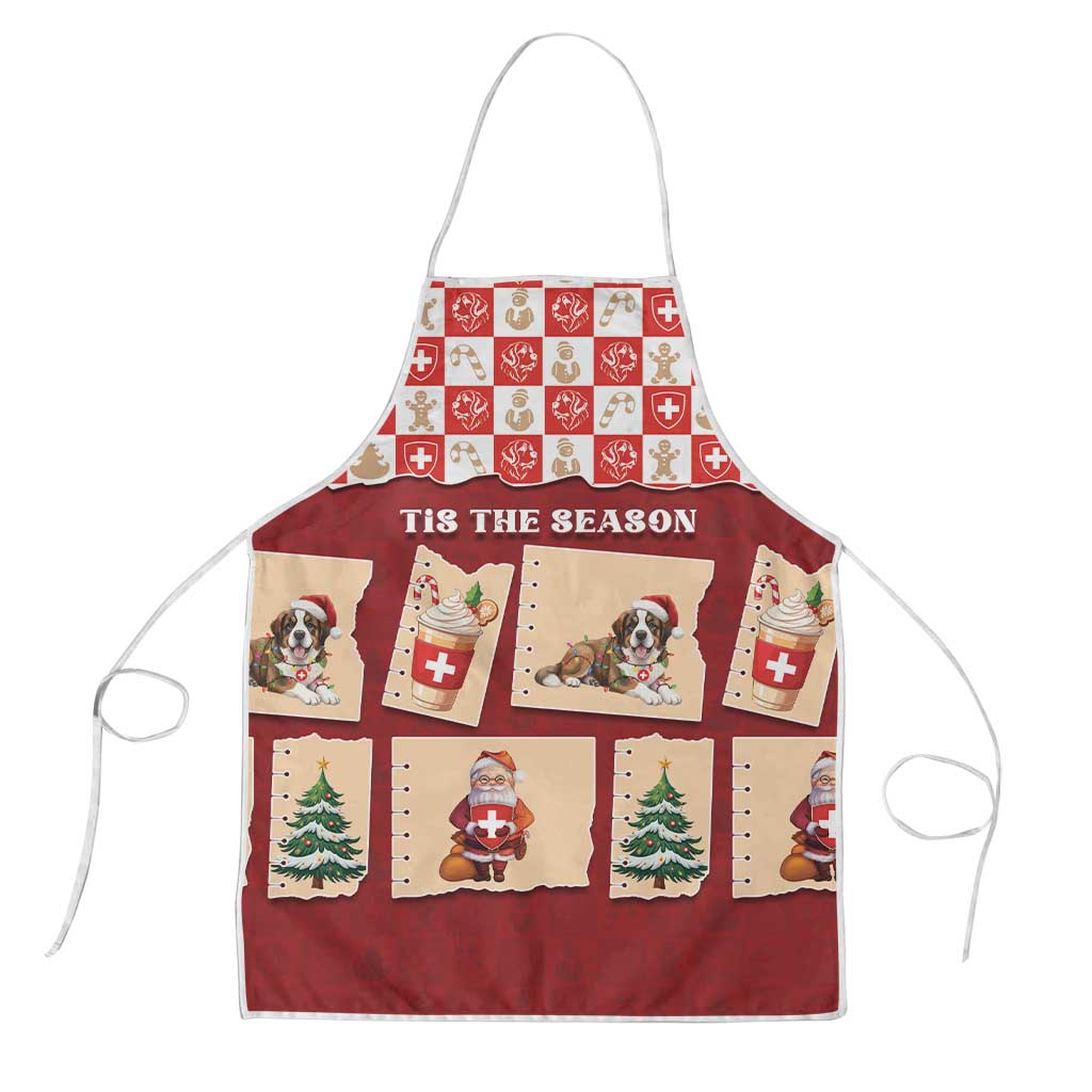 Switzerland Christmas Apron Tis The Season - Wonder Print Shop