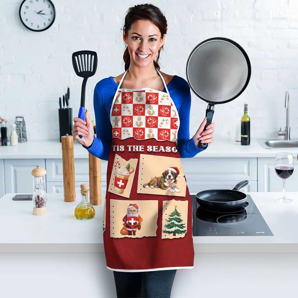 Switzerland Christmas Apron Tis The Season - Wonder Print Shop