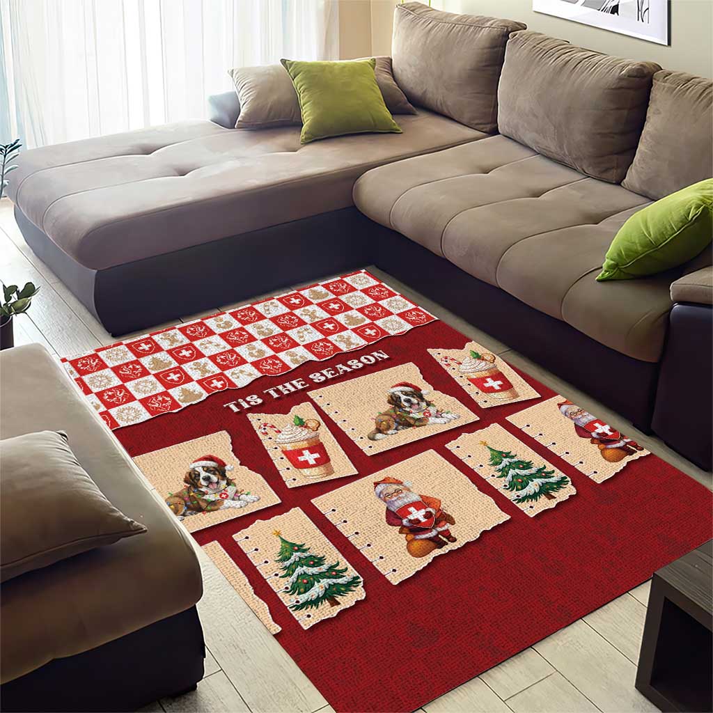 Switzerland Christmas Area Rug Tis The Season - Wonder Print Shop
