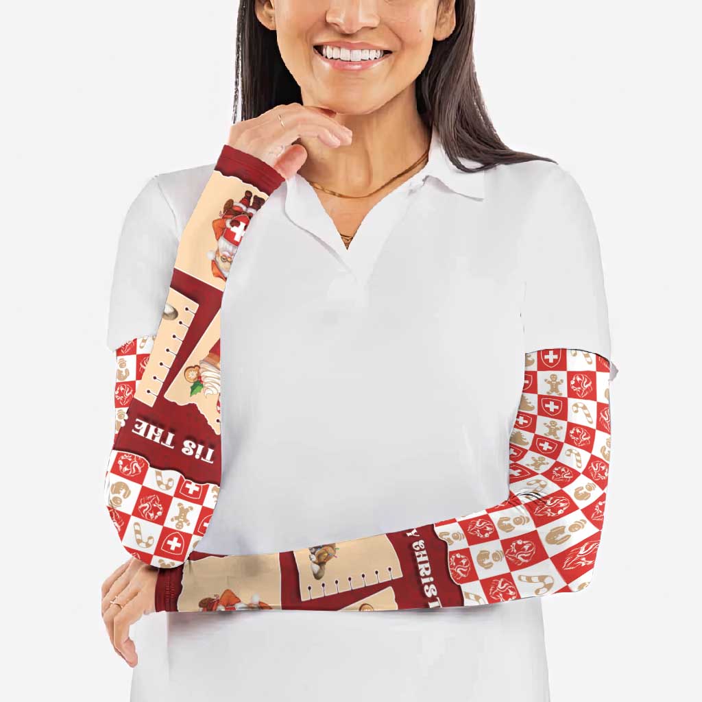 Switzerland Christmas Arm Sleeves Tis The Season - Wonder Print Shop