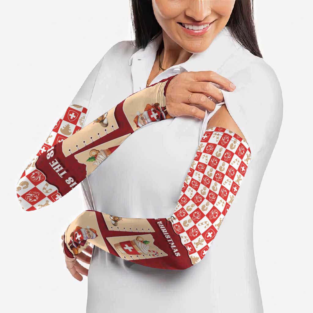 Switzerland Christmas Arm Sleeves Tis The Season - Wonder Print Shop