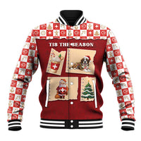 Switzerland Christmas Baseball Jacket Tis The Season - Wonder Print Shop