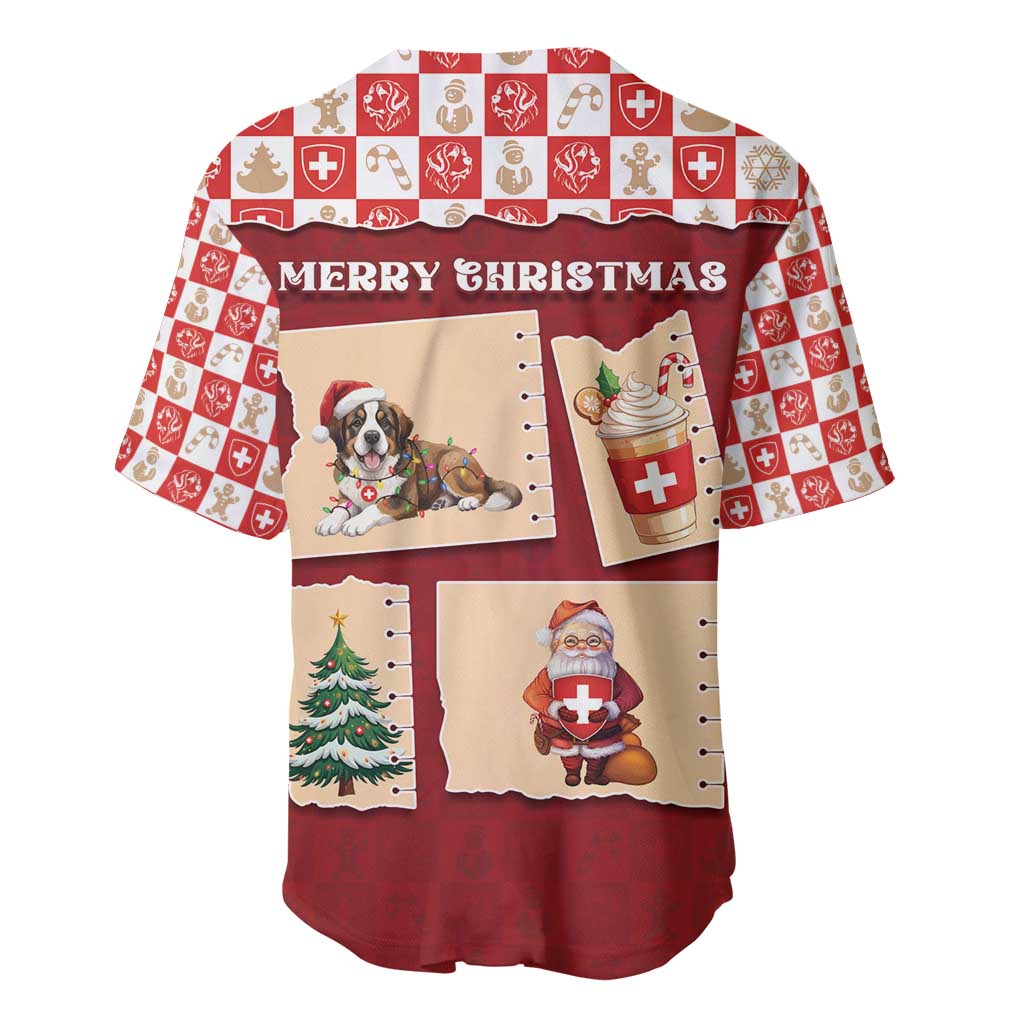 Switzerland Christmas Baseball Jersey Tis The Season - Wonder Print Shop