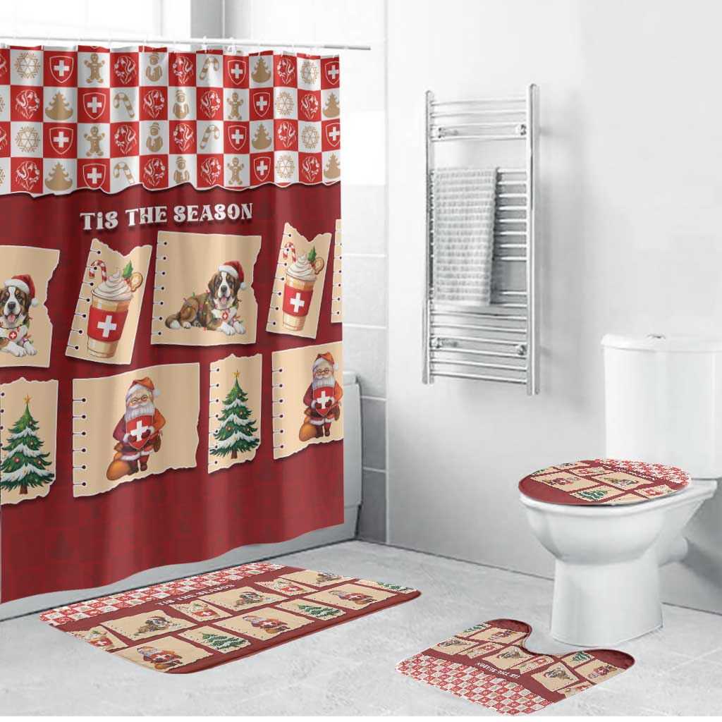 Switzerland Christmas Bathroom Set Tis The Season - Wonder Print Shop