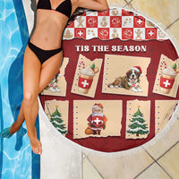 Switzerland Christmas Beach Blanket Tis The Season - Wonder Print Shop