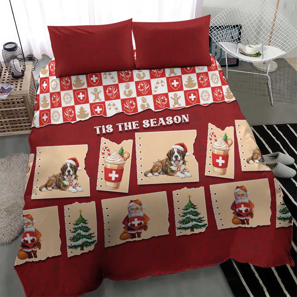 Switzerland Christmas Bedding Set Tis The Season - Wonder Print Shop