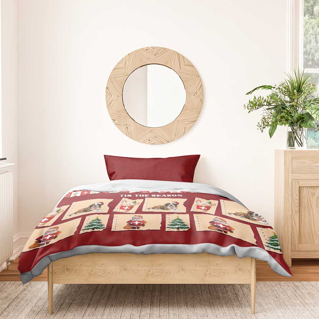 Switzerland Christmas Bedding Set Tis The Season - Wonder Print Shop