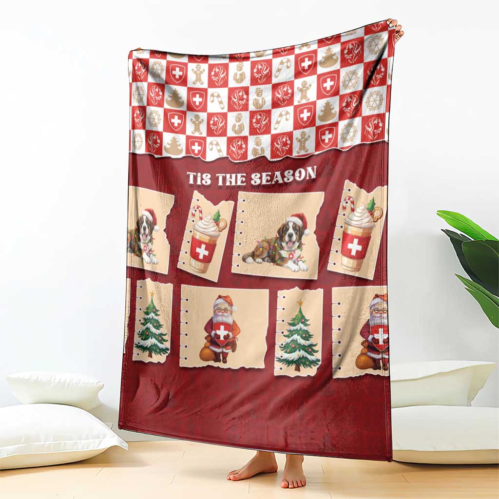 Switzerland Christmas Blanket Tis The Season - Wonder Print Shop