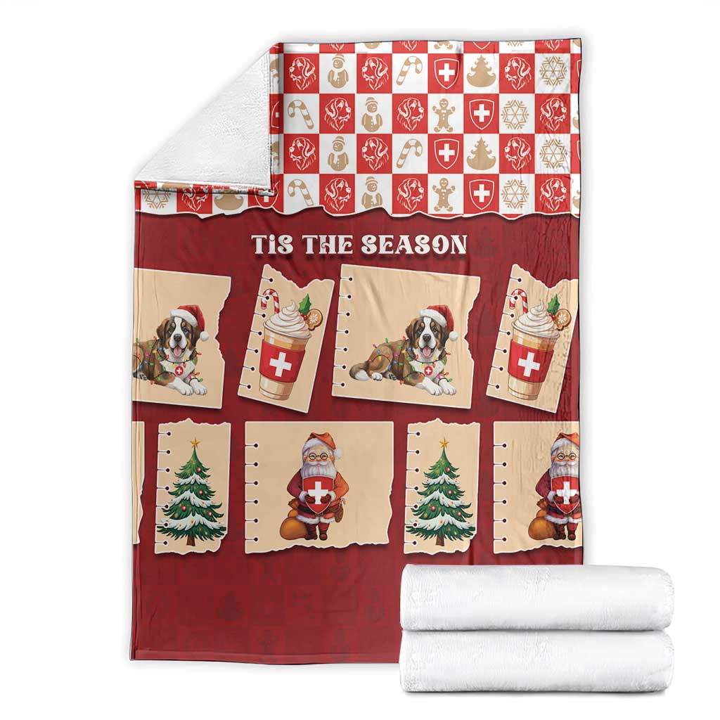Switzerland Christmas Blanket Tis The Season - Wonder Print Shop