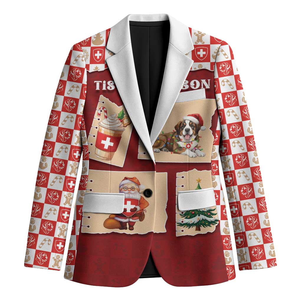 Switzerland Christmas Blazer Tis The Season - Wonder Print Shop