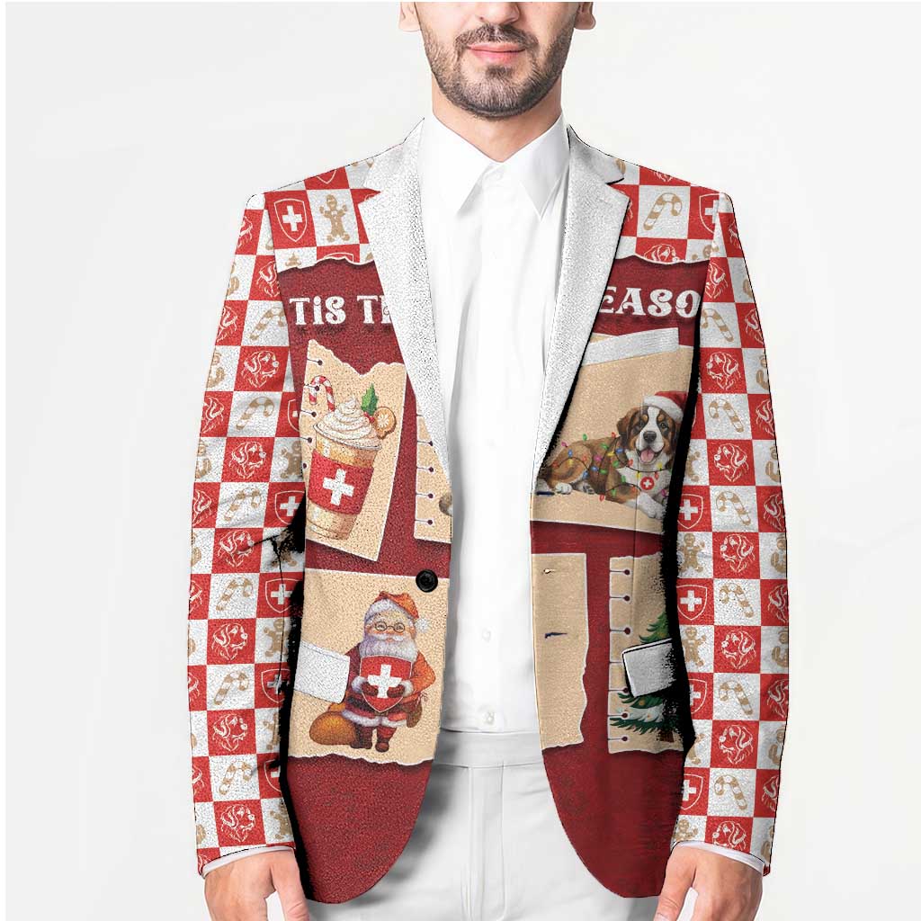 Switzerland Christmas Blazer Tis The Season - Wonder Print Shop