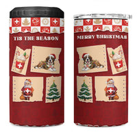 Switzerland Christmas 4 in 1 Can Cooler Tumbler Tis The Season - Wonder Print Shop