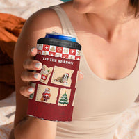 Switzerland Christmas 4 in 1 Can Cooler Tumbler Tis The Season - Wonder Print Shop