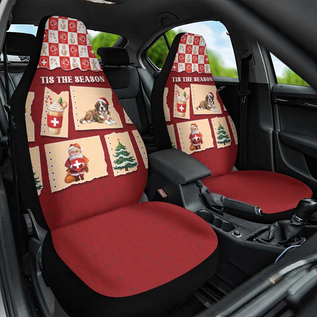 Switzerland Christmas Car Seat Cover Tis The Season - Wonder Print Shop