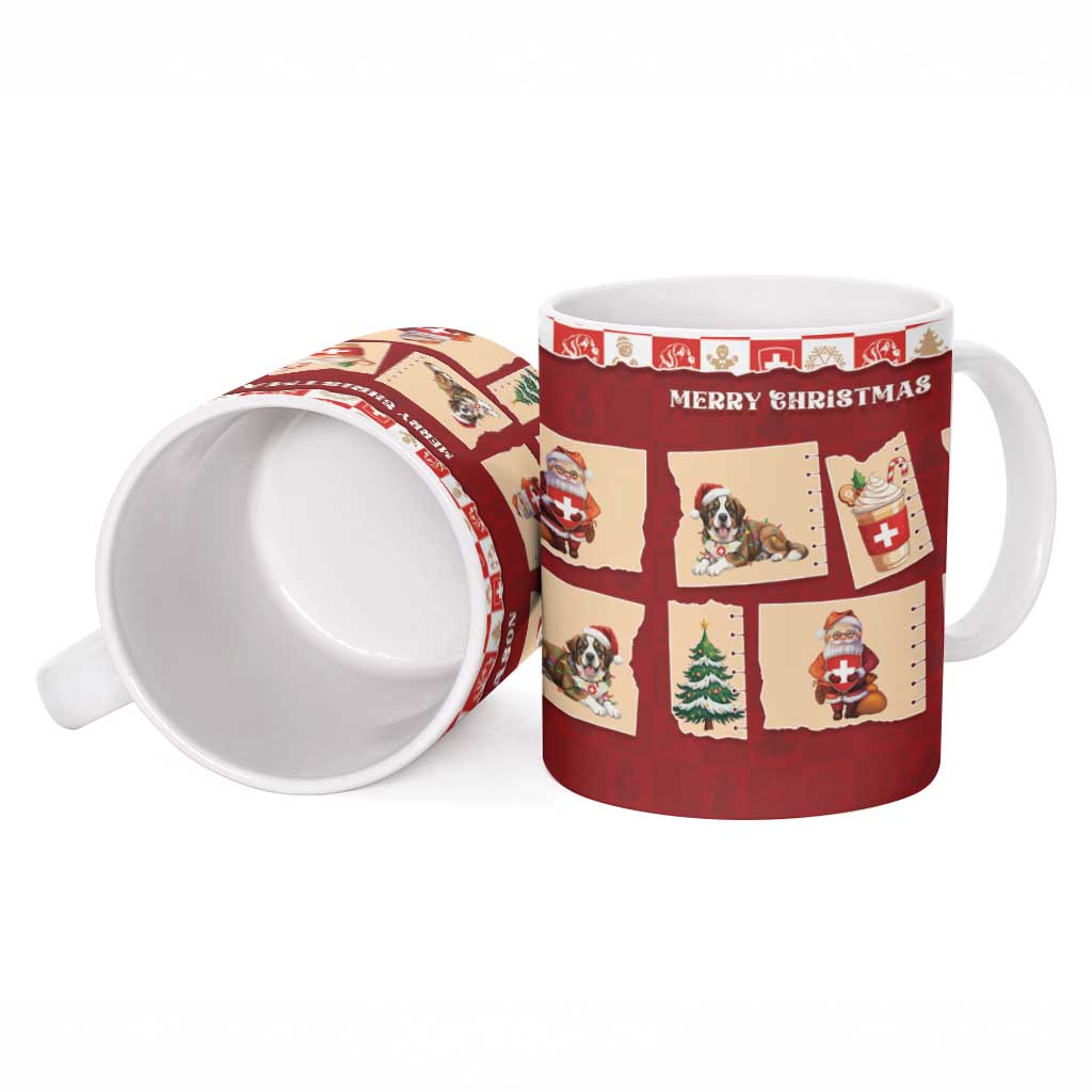 Switzerland Christmas Ceramic Mug Tis The Season - Wonder Print Shop