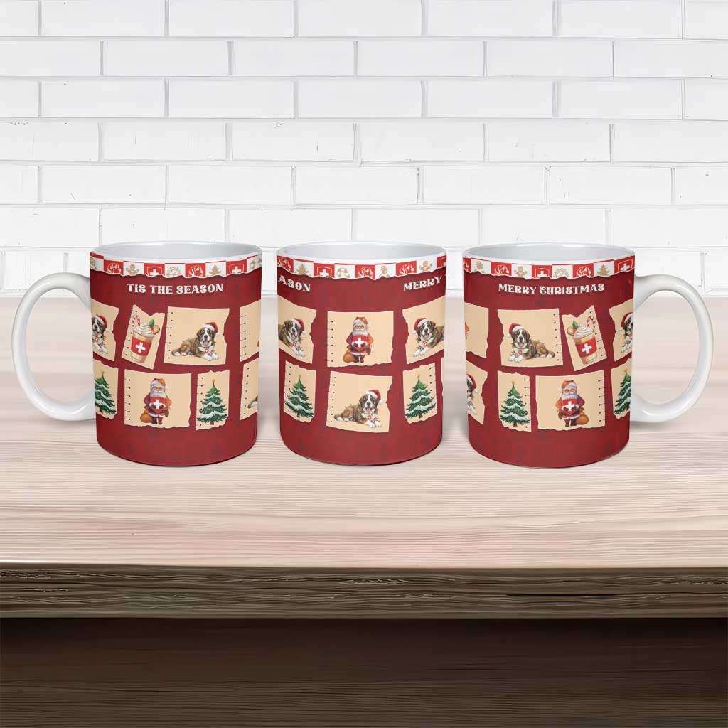 Switzerland Christmas Ceramic Mug Tis The Season - Wonder Print Shop