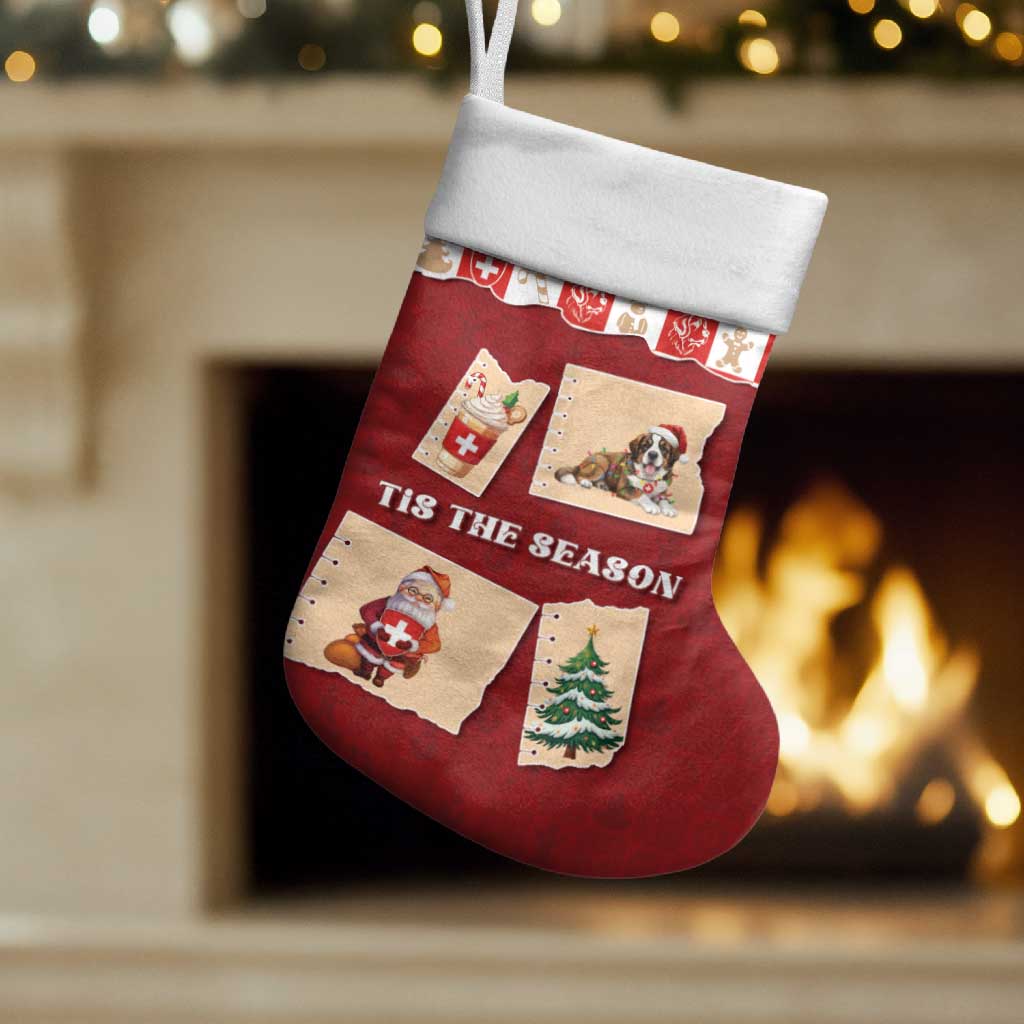 Switzerland Christmas Stocking Tis The Season - Wonder Print Shop