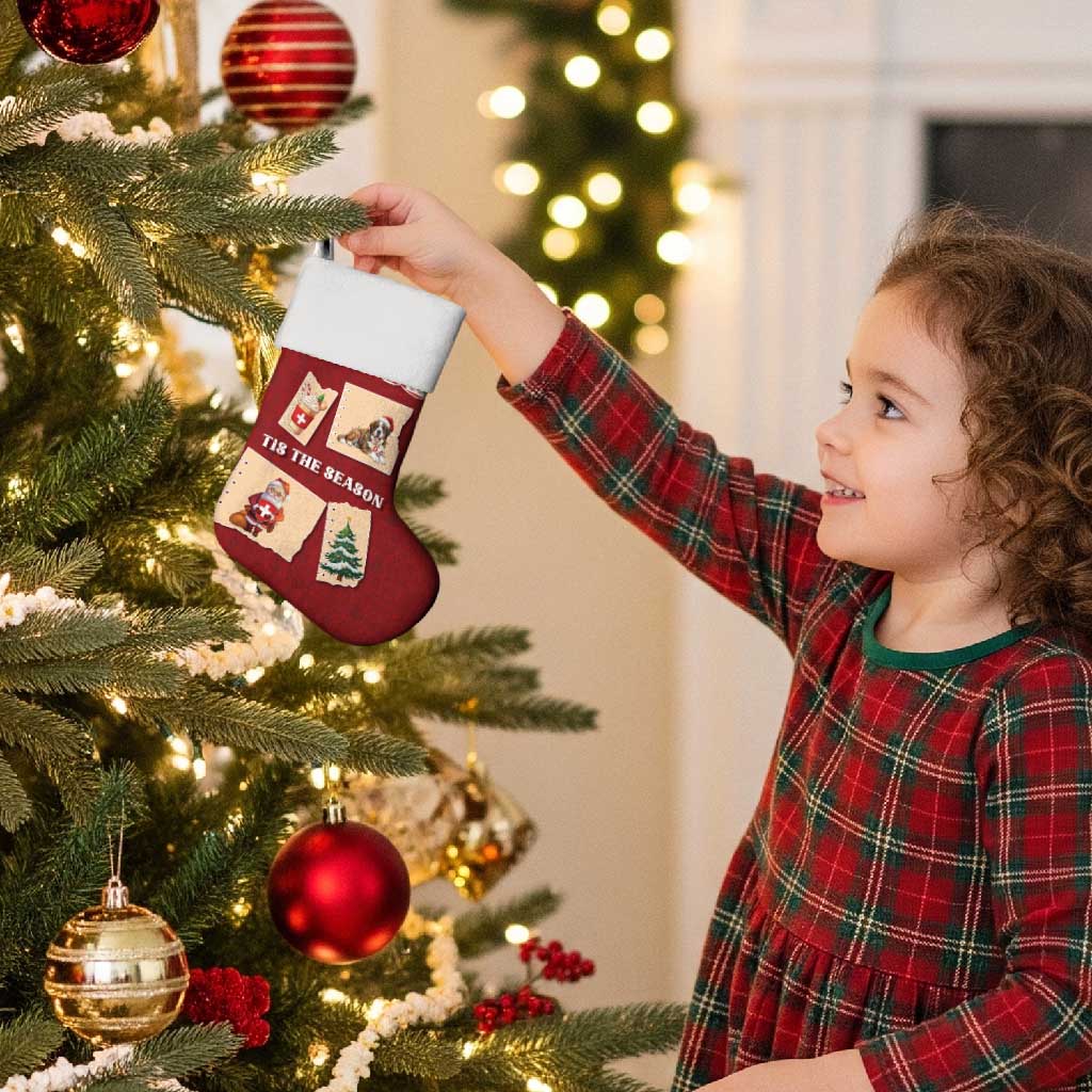 Switzerland Christmas Stocking Tis The Season - Wonder Print Shop