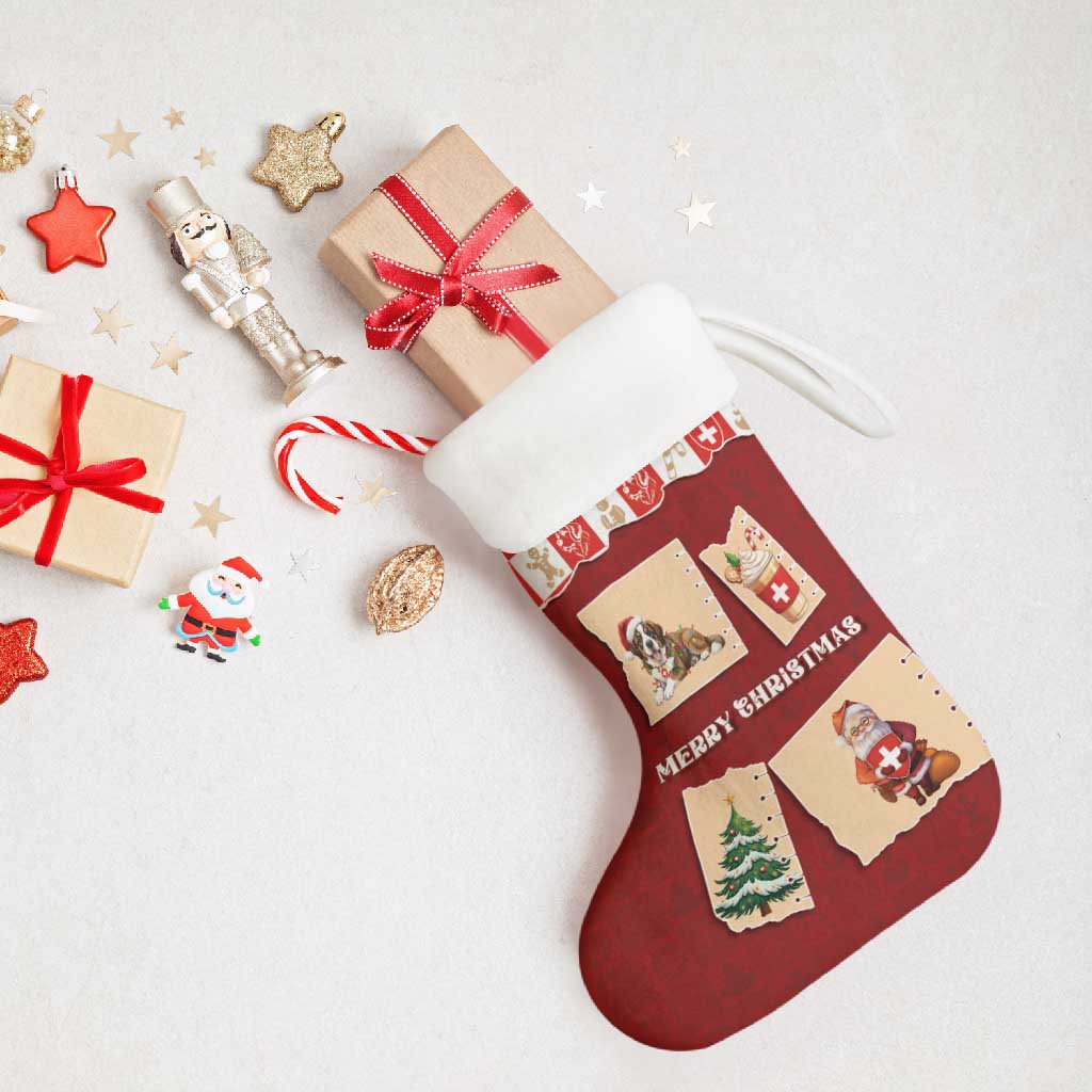 Switzerland Christmas Stocking Tis The Season - Wonder Print Shop