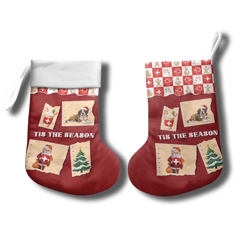 Switzerland Christmas Stocking Tis The Season - Wonder Print Shop