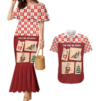 Switzerland Christmas Couples Matching Mermaid Dress and Hawaiian Shirt Tis The Season - Wonder Print Shop